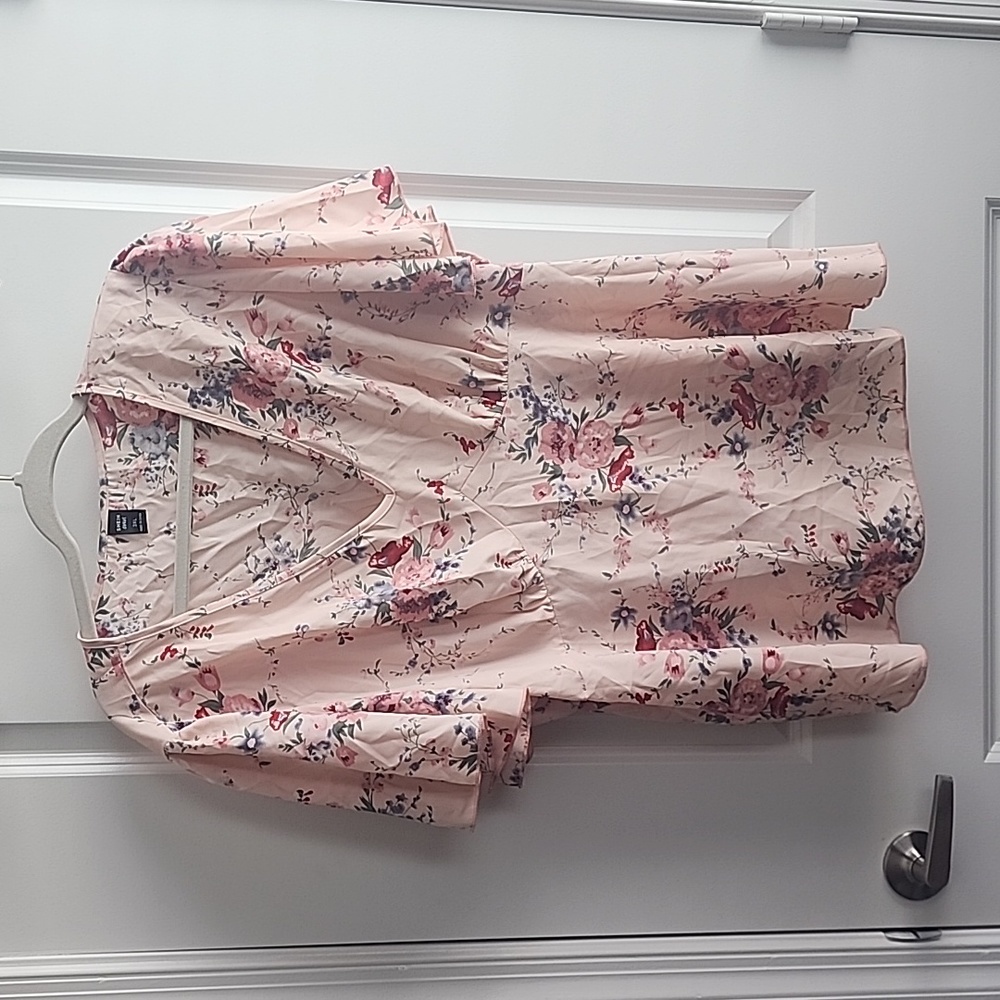 Pink Floral Blouse